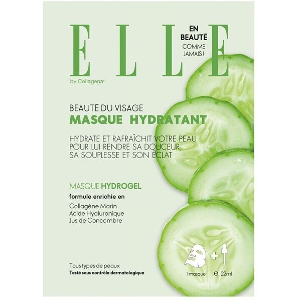 elle by collagena - maschera al cetriolo elle maschera idratante 22 ml unisex