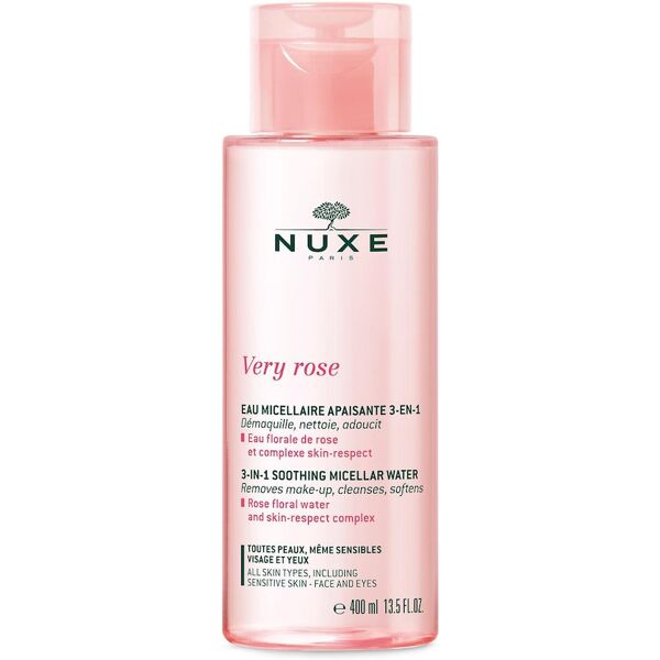 nuxe - very rose acqua micellare lenitiva 3 in 1 acqua micellare 400 ml unisex