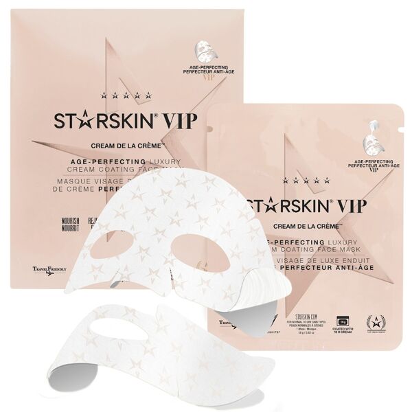 starskin® - cream de la crème age-perfecting luxury cream coated sheet face mask 18g maschere in tessuto unisex