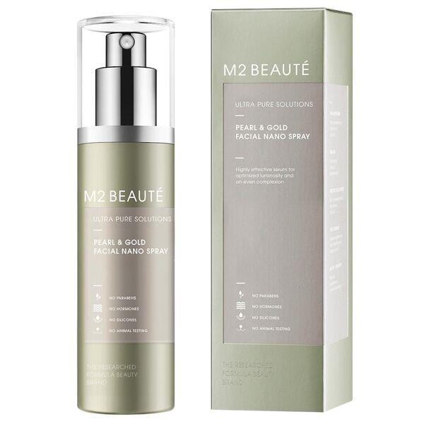 m2 beauté -  ultra pure solutions pearl & gold facial nano sray siero antirughe 75 ml female
