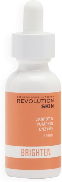 revolution skincare - brighten carrot, cucumber extract and pumpkin enzyme serum siero idratante 30 ml unisex