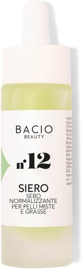 bacio beauty - n.12 siero sebonormalizzante siero idratante 30 ml unisex