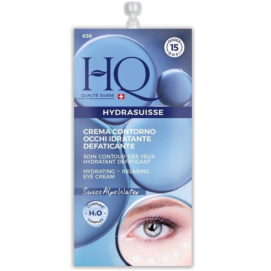 hq - crema contorno occhi aqua- idratante ml.10 kit cura occhi 10 ml female