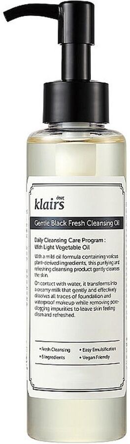 dear klairs - gentle black fresh cleansing oil olio detergente 150 ml unisex