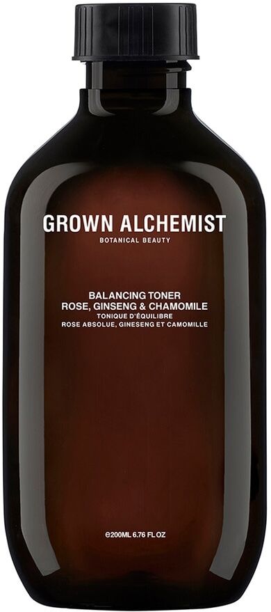 grown alchemist - balancing toner: rose, ginseng & chamomile tonico viso 200 ml unisex