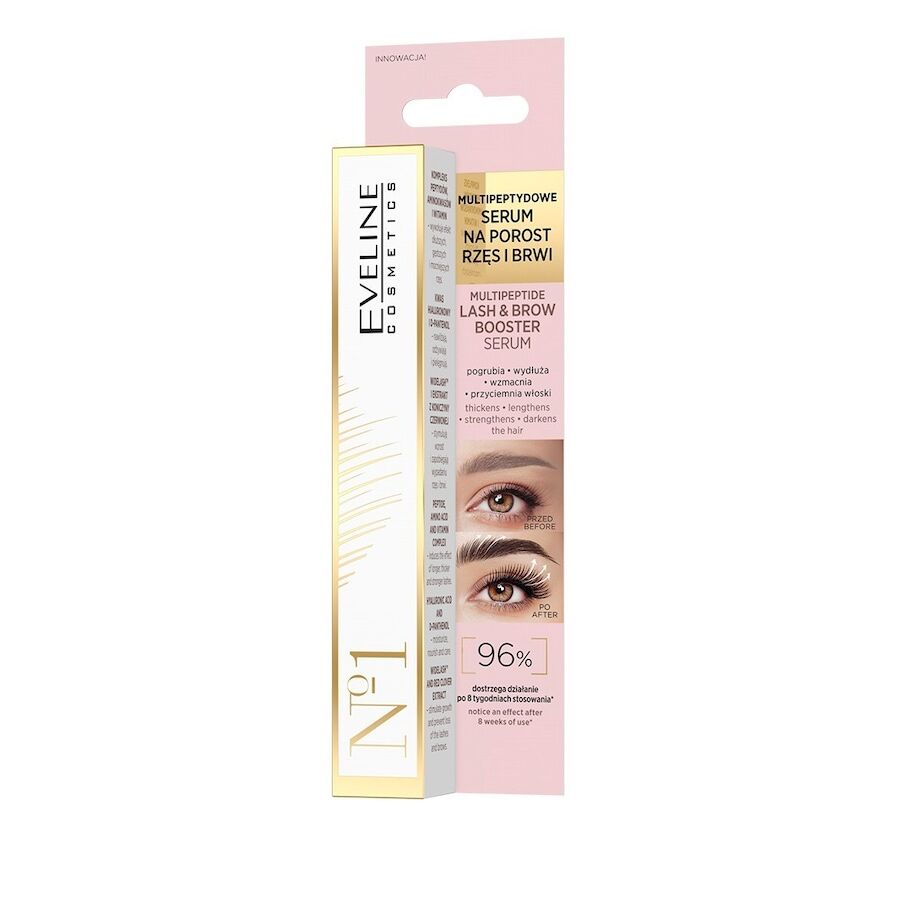 eveline comsetics - multipeptide serum for eyelash and eyebrow growth siero ciglia 4 ml unisex