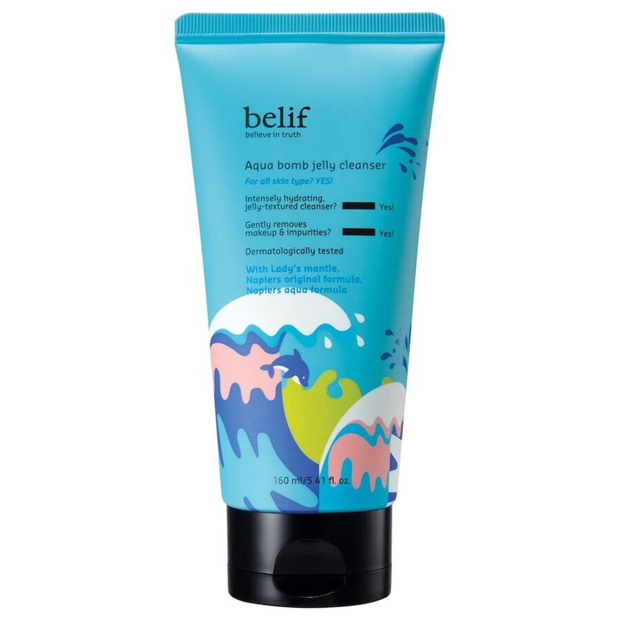 belif - aqua bomb jelly cleanser pulizia viso 160 ml unisex