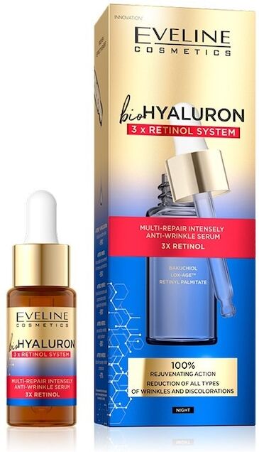 eveline comsetics - biohyaluron 3xretinol multi-repair serum siero idratante 18 ml unisex