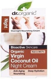 dr. organic - virgin coconut oil night cream crema notte 50 ml female