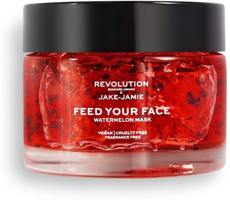 revolution skincare -  x jake jamie watermelon face mask unfragranced maschera idratante 50 ml unisex