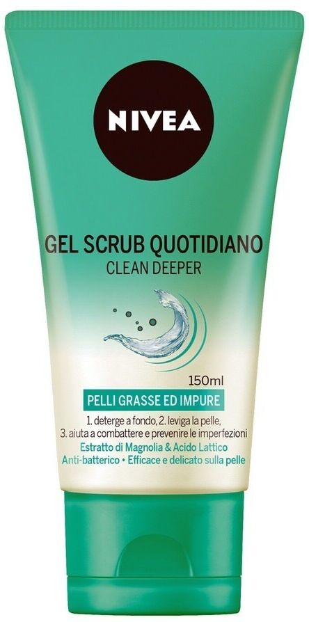 nivea -  gel scrub quotidiano clean deeper esfolianti viso 150 ml female