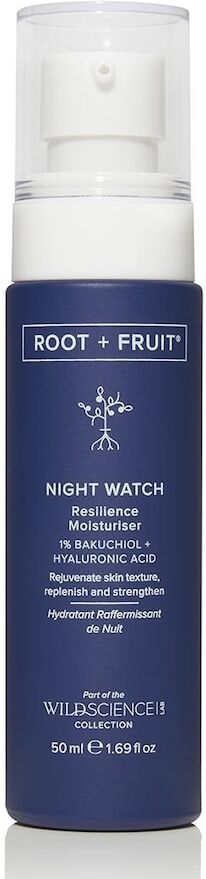 wild science lab - root + fruit night watch resilience moisturiser crema viso 50 ml unisex