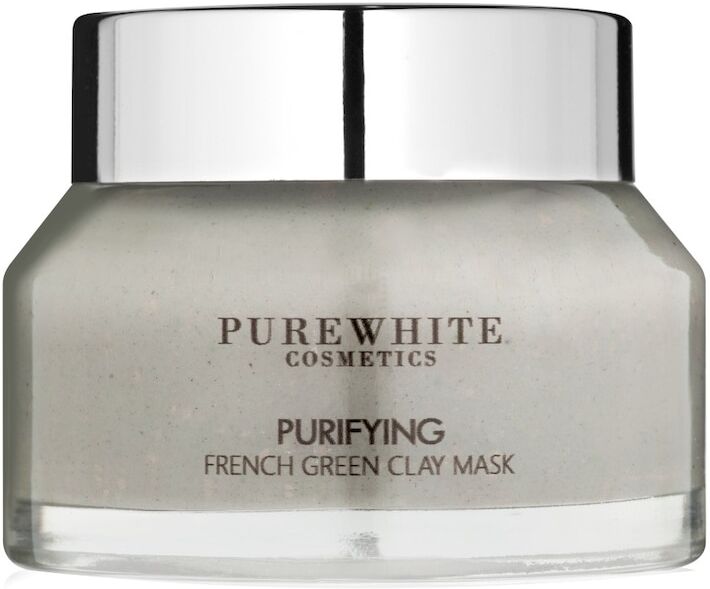 pure white cosmetics - maschera purificante all'argilla verde francese maschere viso purificanti 50 ml unisex