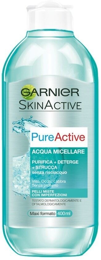 garnier - pelli miste, purifica, deterge e strucca senza risciacquo sapone viso 400 ml female