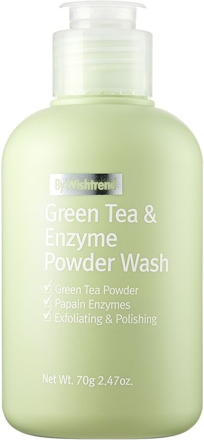 by wishtrend - green tea & enzyme powder wash esfolianti viso 110 g unisex