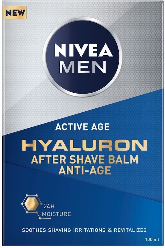 nivea -  men active age hyaluron balsamo dopobarba rasatura 100 ml male