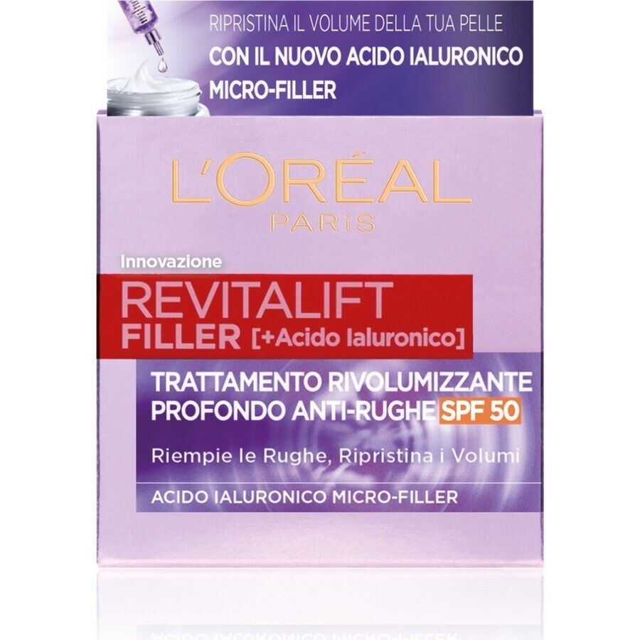 l'oréal paris - crema viso revitalift filler crema giorno 50 ml female