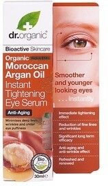 dr. organic - moroccan argan oil instant tightening eye serum kit cura occhi 30 ml female