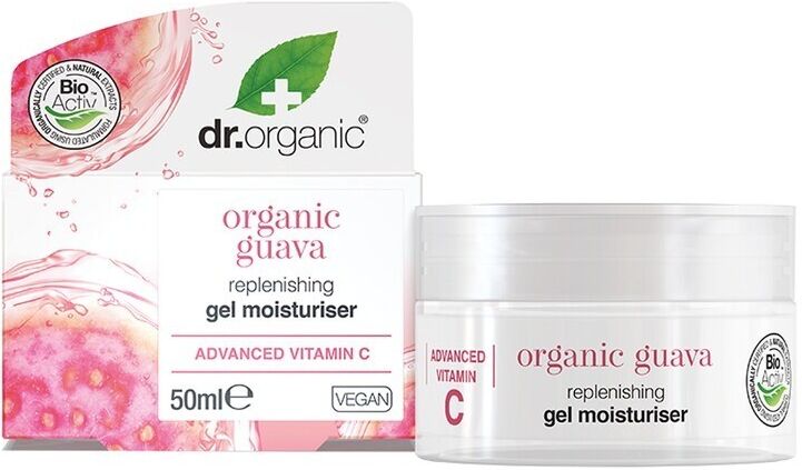 dr. organic - guava vitamin c guava replenishing gel crema giorno 50 ml unisex