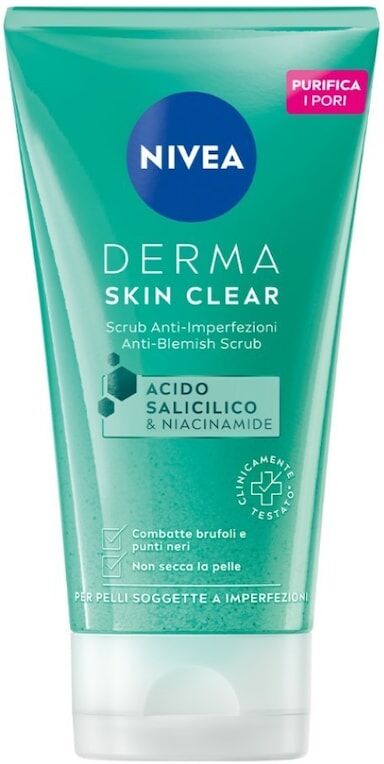 nivea - derma skin clear scrub anti-impefezioni esfolianti viso 150 ml unisex