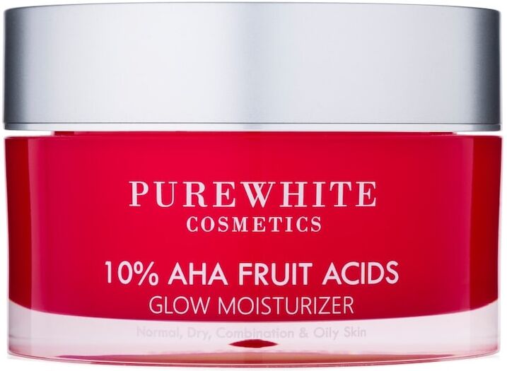 pure white cosmetics - 10% aha fruit acids glow idratante crema viso 50 ml unisex