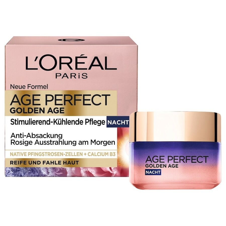 l'oréal paris - age perfect crema da notte stimolante rinfrescante golden age crema viso 50 ml female