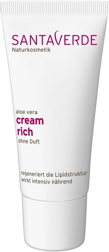 santaverde - aloe vera cream rich senza profumazione crema viso 30 ml unisex