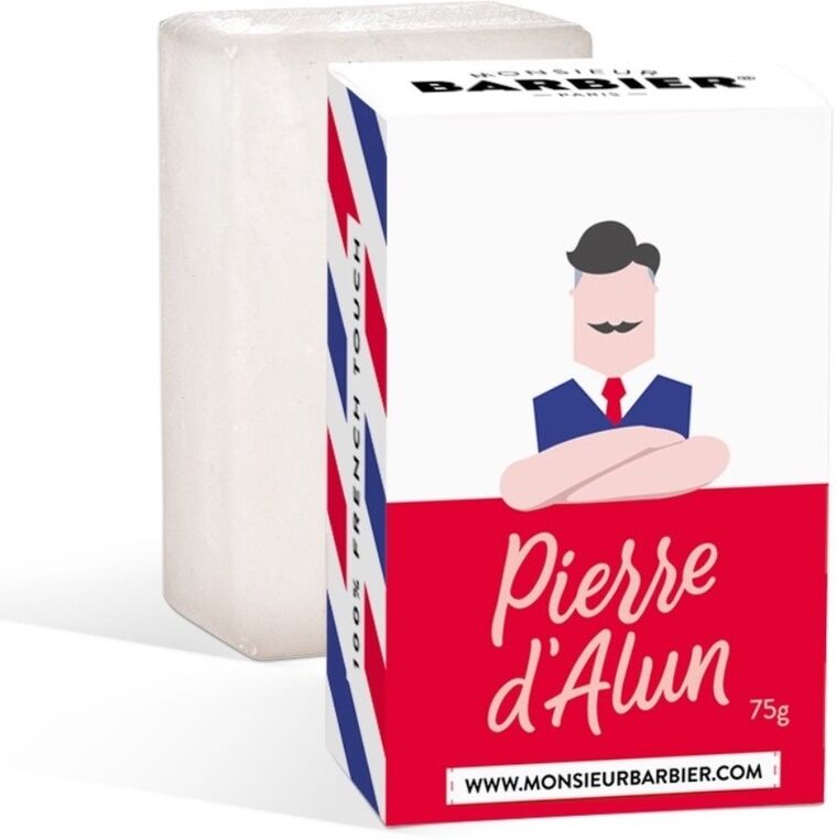 monsieur barbier - pietra di allume rasatura 75 g unisex