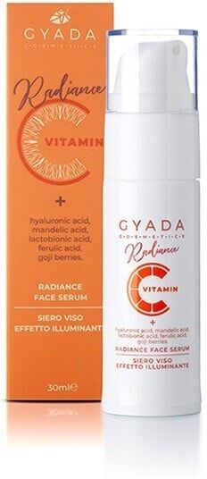 gyada cosmetics - radiance face serum - siero viso illuminante siero luminoso 30 ml unisex