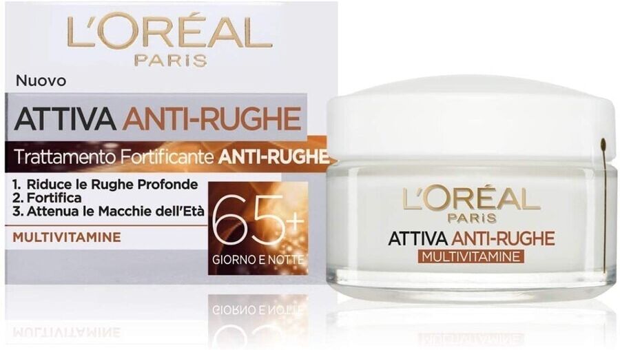 l'oréal paris - crema viso giorno e notte attiva anti-rughe crema antirughe 50 ml female