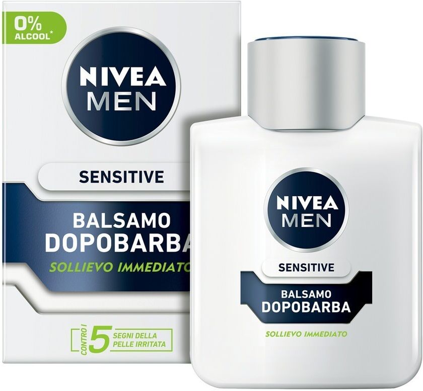 nivea -  men  sensitive balsamo dopobarba rasatura 100 ml male