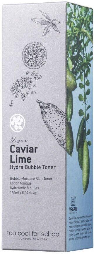 too cool for school - caviar lime hydra bubble toner tonico viso 150 ml unisex