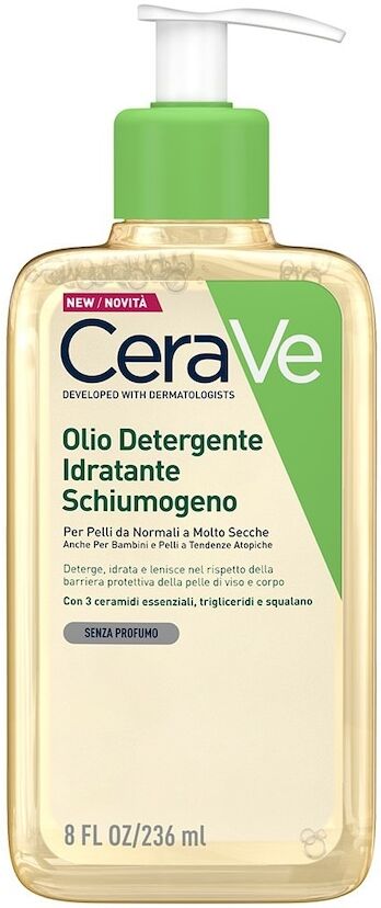 cerave - hydrating oil cleanser olio doccia 237 ml unisex