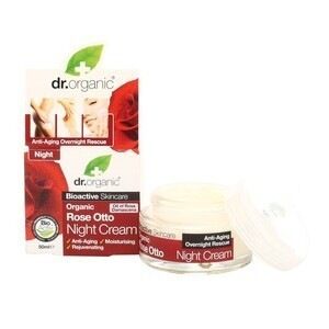 dr. organic - rose otto night cream crema notte 50 ml female
