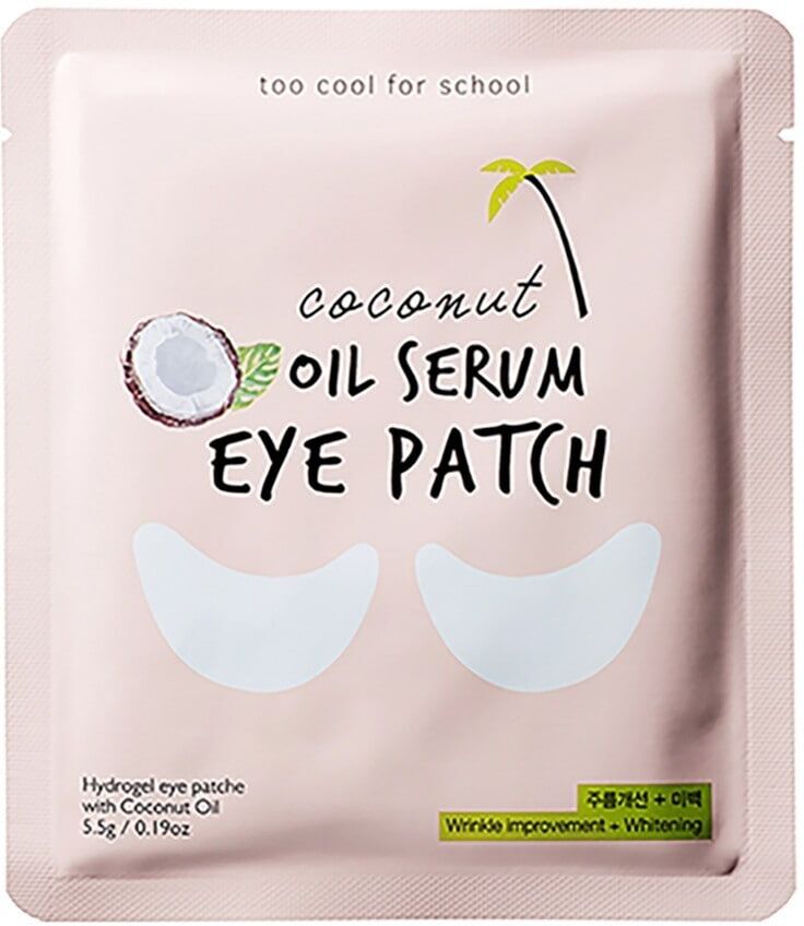 too cool for school - oconut oil serum eye patch maschere occhi & labbra 5.5 g unisex