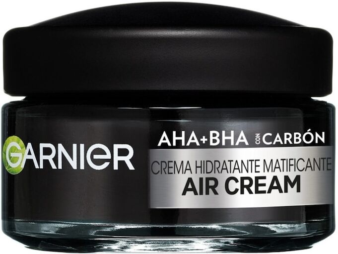 garnier - pureactive air cream aha+bha con carbone - crema opacizzante leggera maschere carbone attivo 50 ml unisex