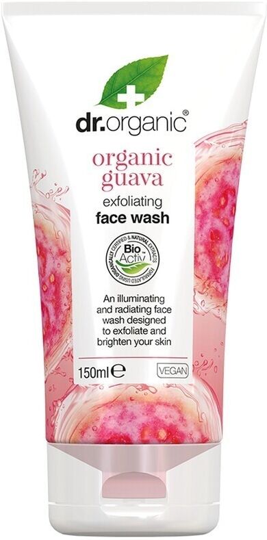 dr. organic - guava vitamin c face wash esfolianti viso 150 ml unisex