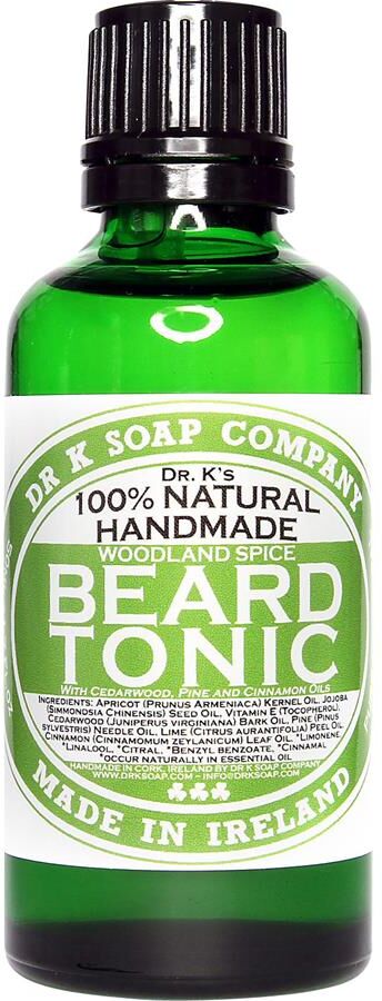 dr. k soap company - spezia del bosco tonico per la barba cura della barba 100 ml male