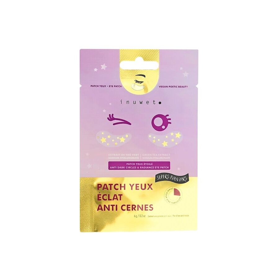 inuwet - anti occhiaie e stelle della benda occhi radiosa patch occhi & maschera contorno occhi 30 g unisex