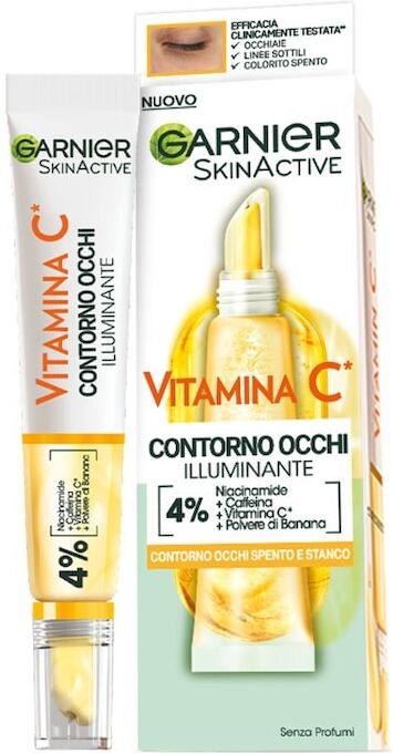 garnier - skinactive vitamina c contorno occhi illuminante siero contorno occhi 15 ml unisex