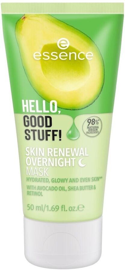 essence - hello, good stuff! skin renewal maschera viso notte maschere glow 50 ml unisex