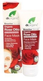 dr. organic - rose otto face mask maschere fango 125 ml female