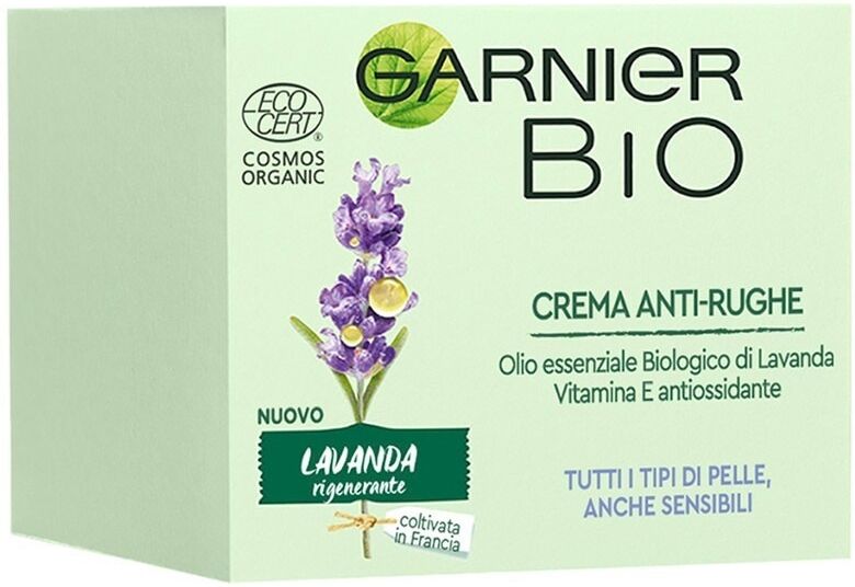 garnier - lavanda rigenerante, crema viso anti-età anti-rughe, formula alla lavanda, crema antirughe 50 ml female