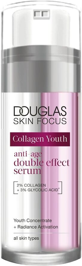 douglas collection - skin focus collagen youth anti-age siero doppio effetto siero antirughe 50 ml unisex