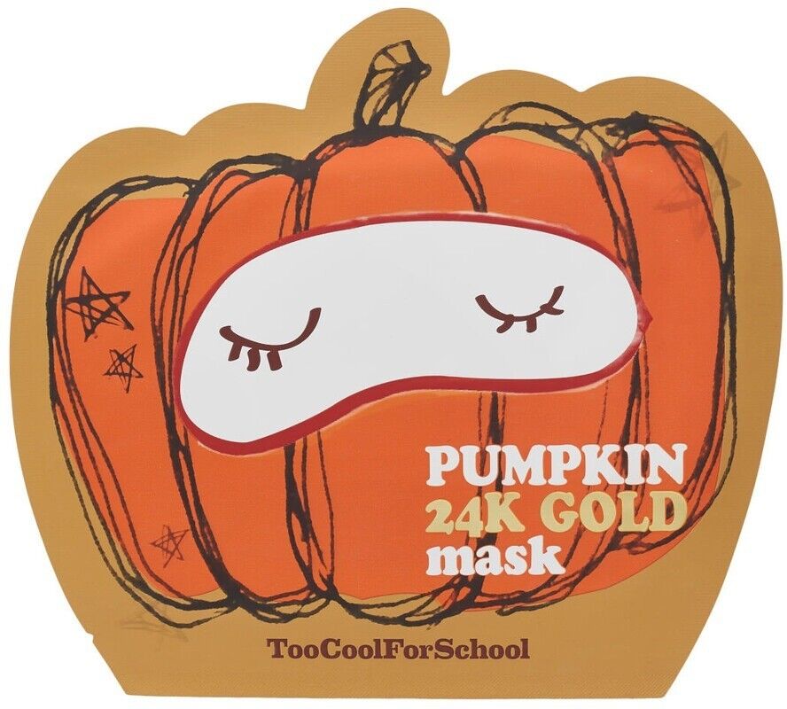 too cool for school - pumpkin 24k gold mask maschera idratante 25 g unisex