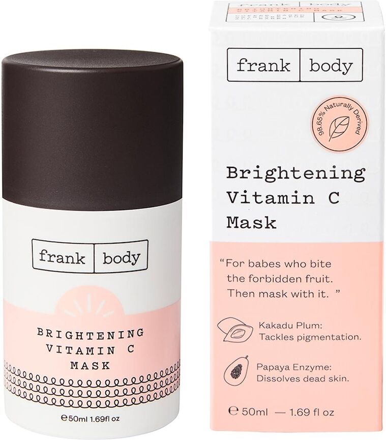 frank body - brightening vitamin c mask maschera idratante 50 ml unisex