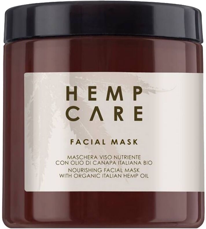 hemp care - maschera viso nutriente con olio di canapa italiana bio maschera idratante 250 ml unisex