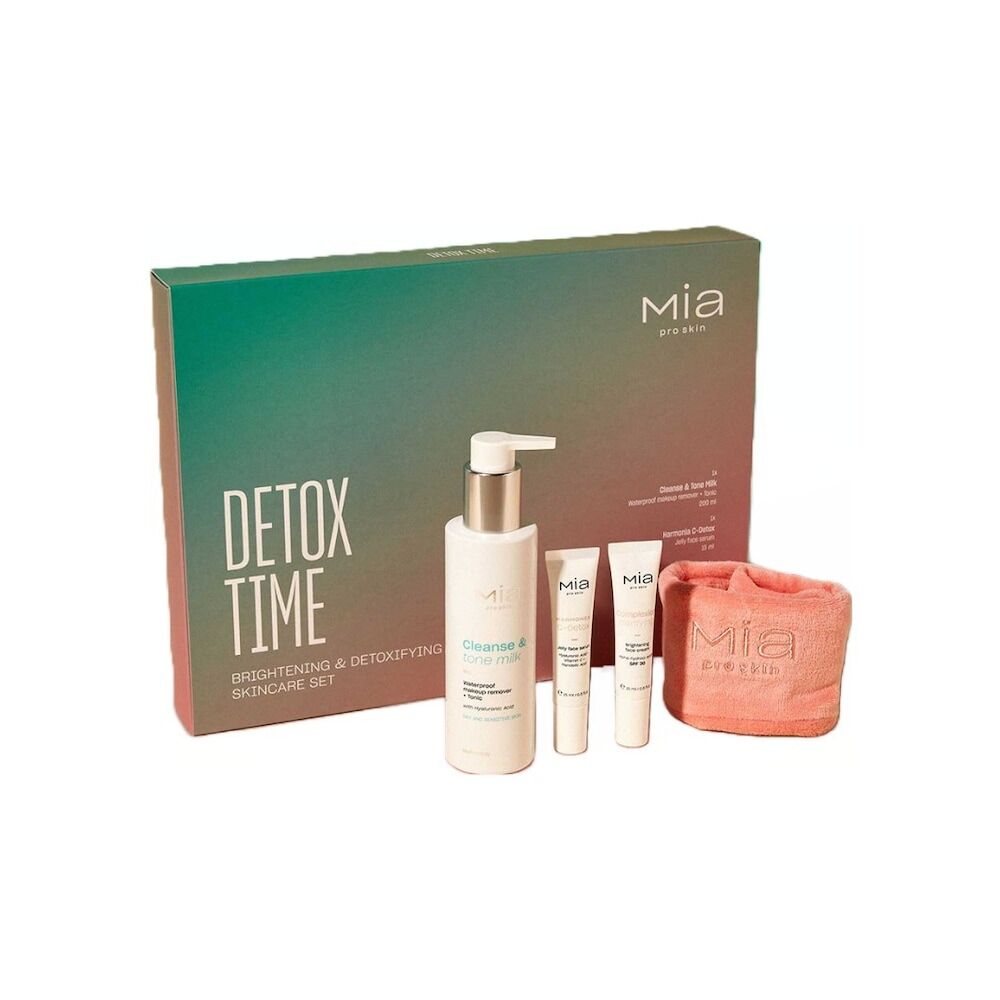 mia make up - detox time brightening & detoxifying skincare set set cura del viso 490 g unisex