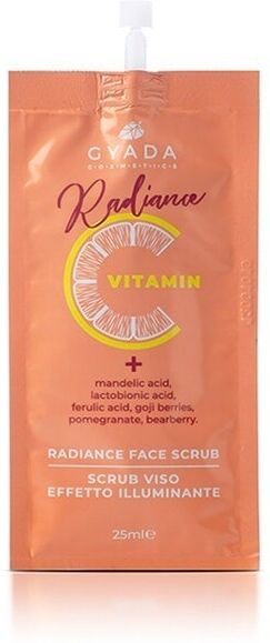 gyada cosmetics - radiance face scrub - scrub viso illuminante esfolianti viso 25 ml unisex