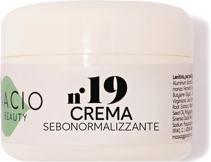 bacio beauty - n.19 crema sebonormalizzante e lenitiva crema viso 30 ml unisex